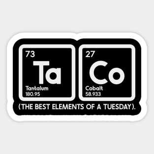 Chem Taco Sticker